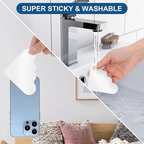 Miniatura 4 de Cinta adhesiva para alfombra, 16 unidades, agarre de doble cara, antideslizante, para alfombras, reutilizable y lavable, cinta de alfombra con