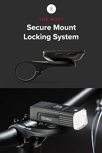 Miniatura 4 de GPX-950 - Luces de bicicleta compatibles con soportes GarminGo-Pro, luz delantera y trasera recargable USB-C para bicicleta de día o noche, cuarto