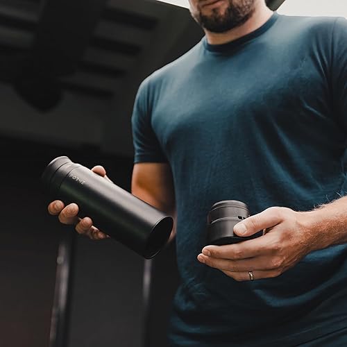 Miniatura 7 de FORME Shaker - Coctelera de proteínas de acero inoxidable con aislamiento al vacío de doble pared - bebidas frías y calientes - Contenedor de