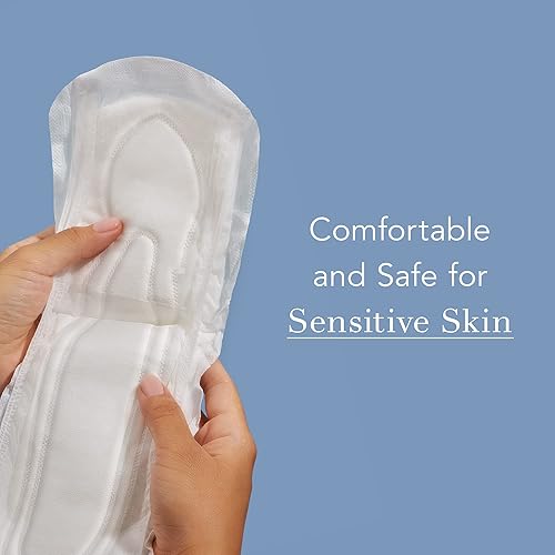 Miniatura 3 de Rael Almohadillas de incontinencia para mujer, funda de algodón orgánico, esencial posparto, absorción pesada, control de fugas de vejiga, núcleo de