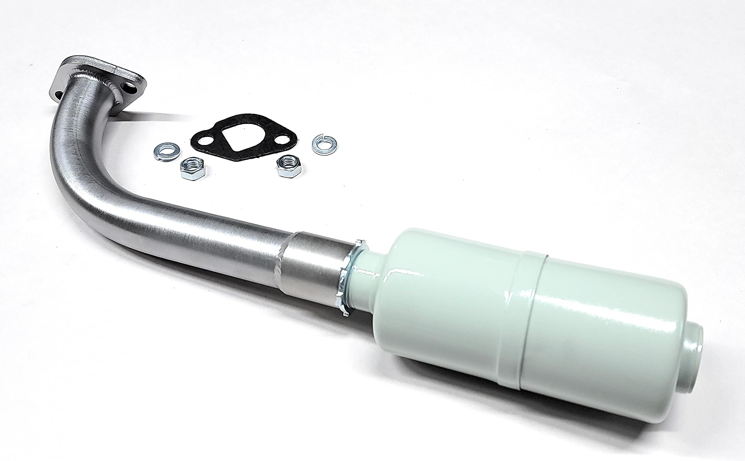 Exhaust With Muffler for: Coleman CT200U 196cc/6.5HP Gas mini bike.
