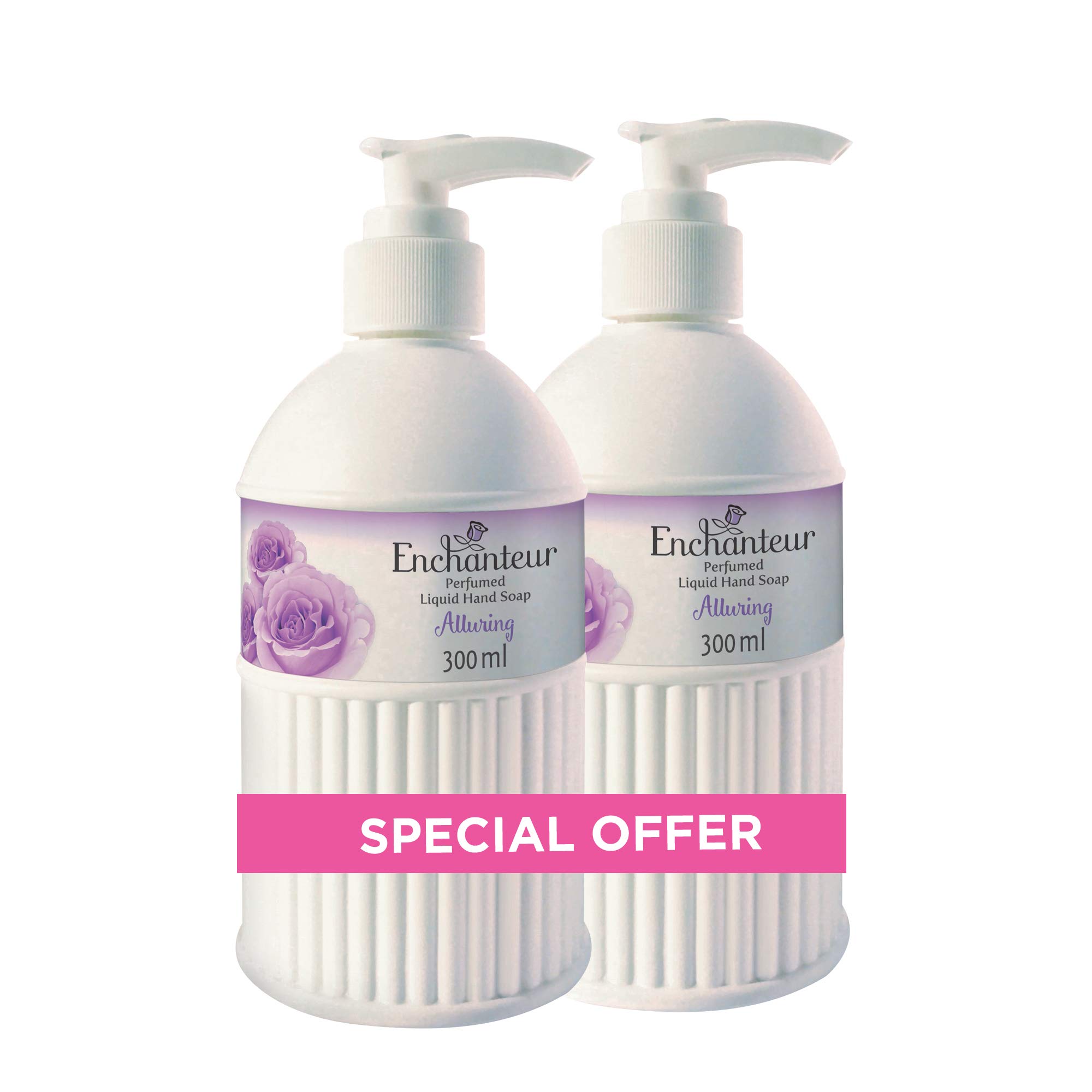 Enchanteurliquid Hand Soap Floral Fragrance 300mlx2 Alluring