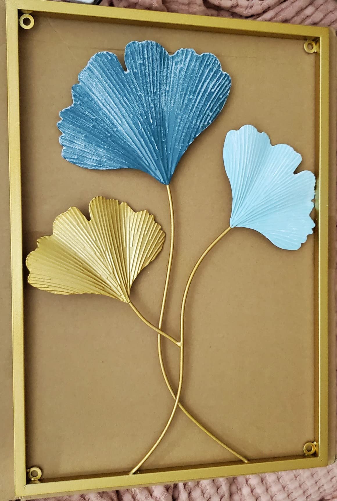 11/mo Finance DeaTee Gold Metal Wall Decor Set of 3, 0.39'' Thicker