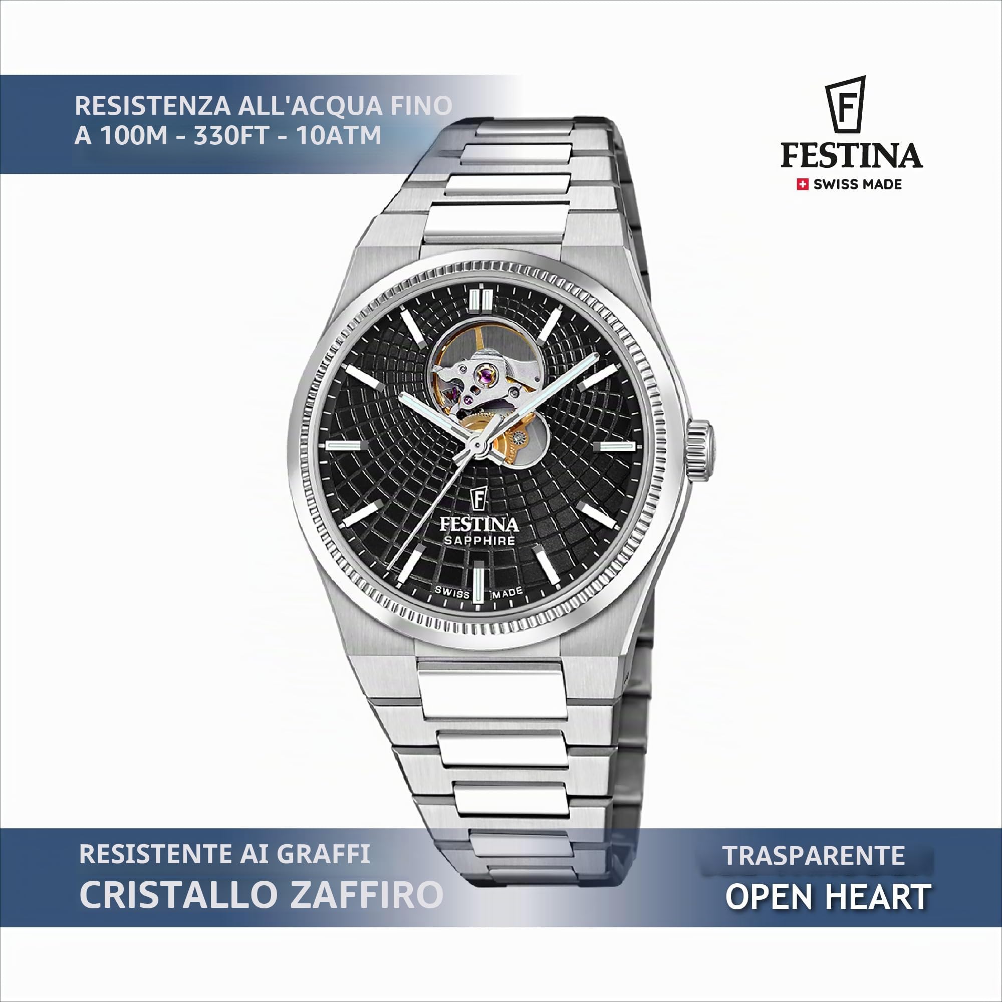 Festina Automatic watch Rivé Swiss Made