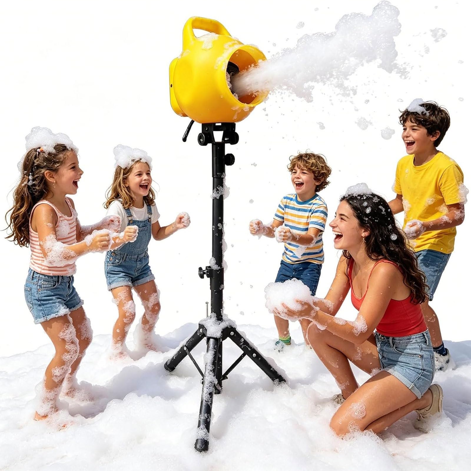 Cañón de espuma ajustable 4 en 1 con alcance de 7m y motor de alta potencia 1000W