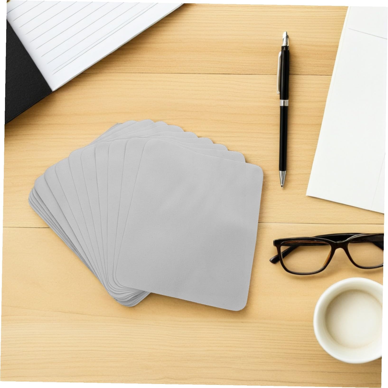 Yardenfun 100 Paños De Limpieza De Microfibra Para Gafas Toallitas Para Gafas Paño De Microfibra Para Lentes Gris