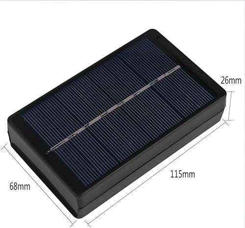 Miniatura 5 de Cargador de batería solar AA AAA Caja de carga 1W 4V Cargador de batería solar portátil para baterías AA y AAA Cargador de batería solar negro para