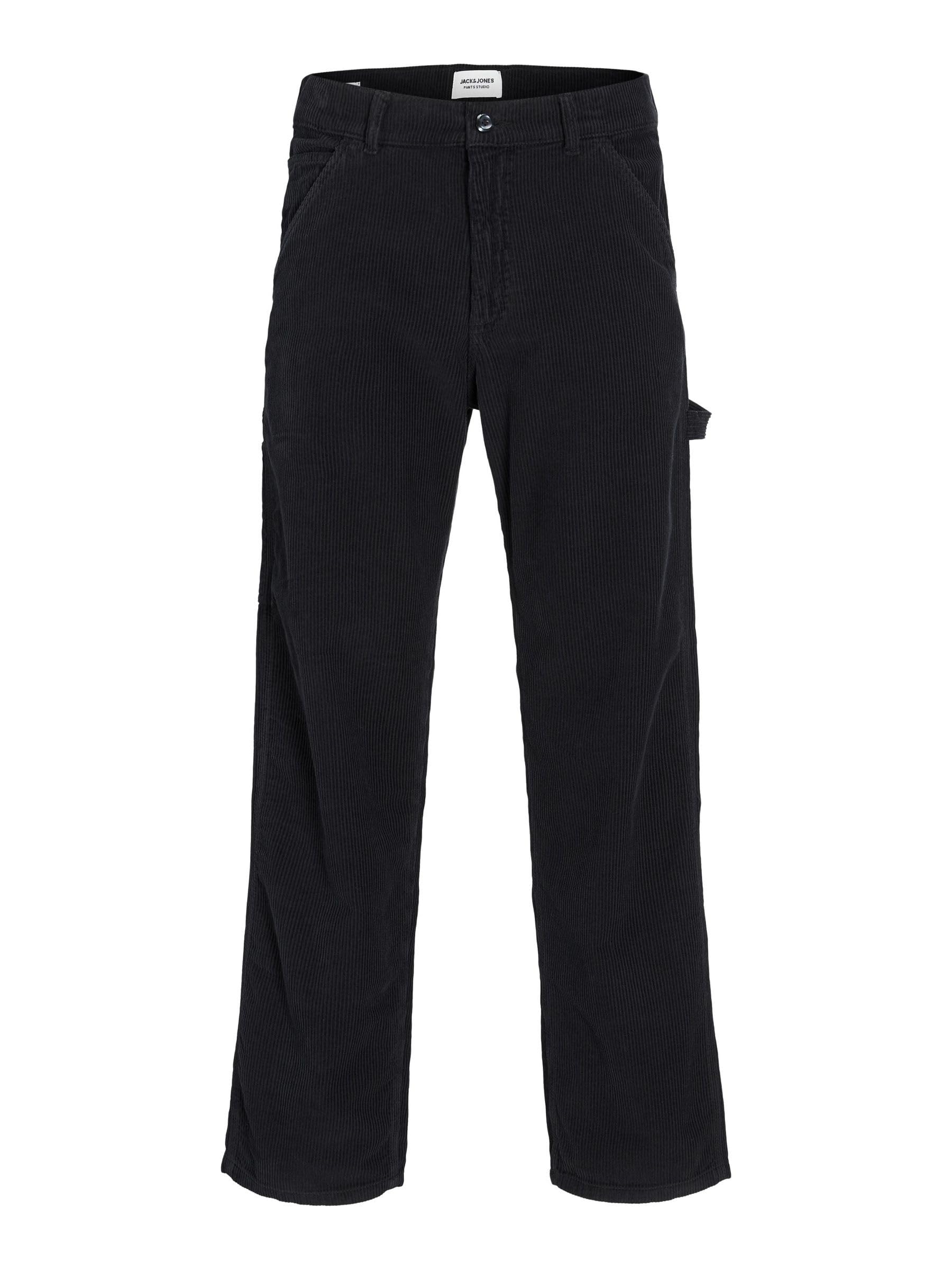 Jack And Jones Men's Black Corduroy Trousers in Size 30 L, Sports Direct