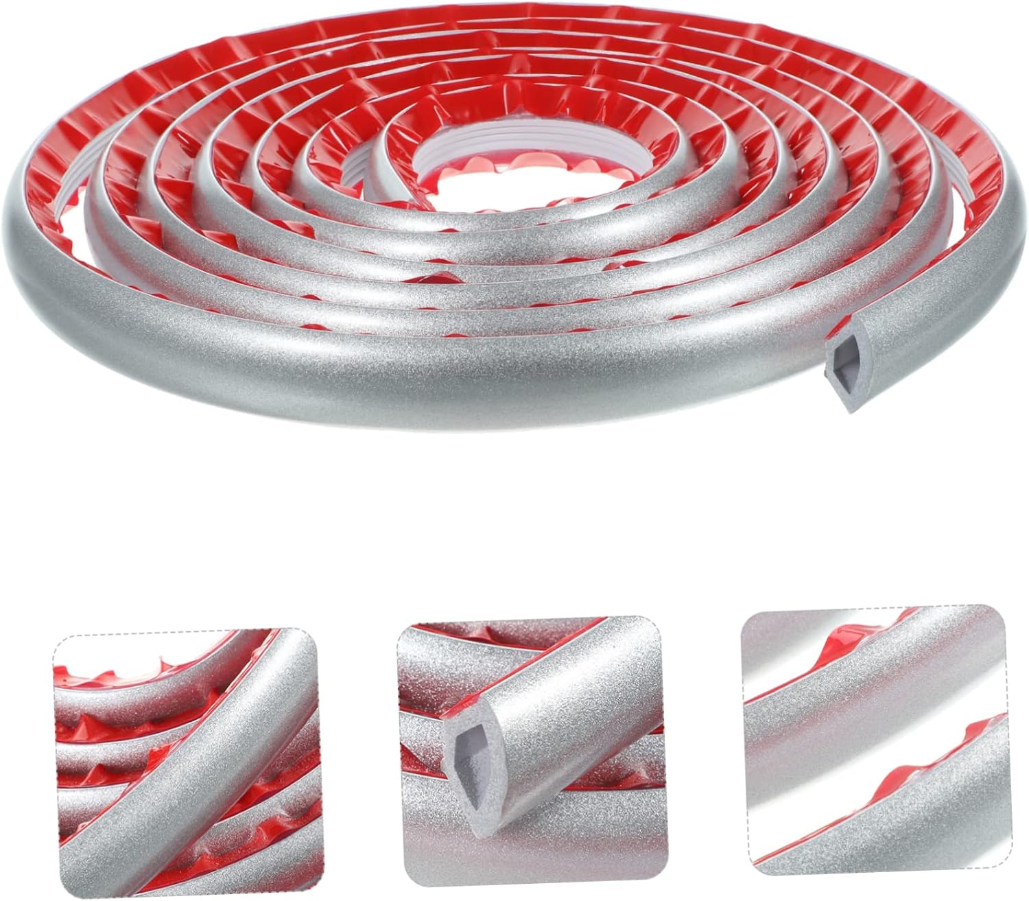 BESTonZON Peel and Stick Wall Molding Trim Self-Adhesive Caulk Strip Flexible for Ceiling Edge Wall Corner