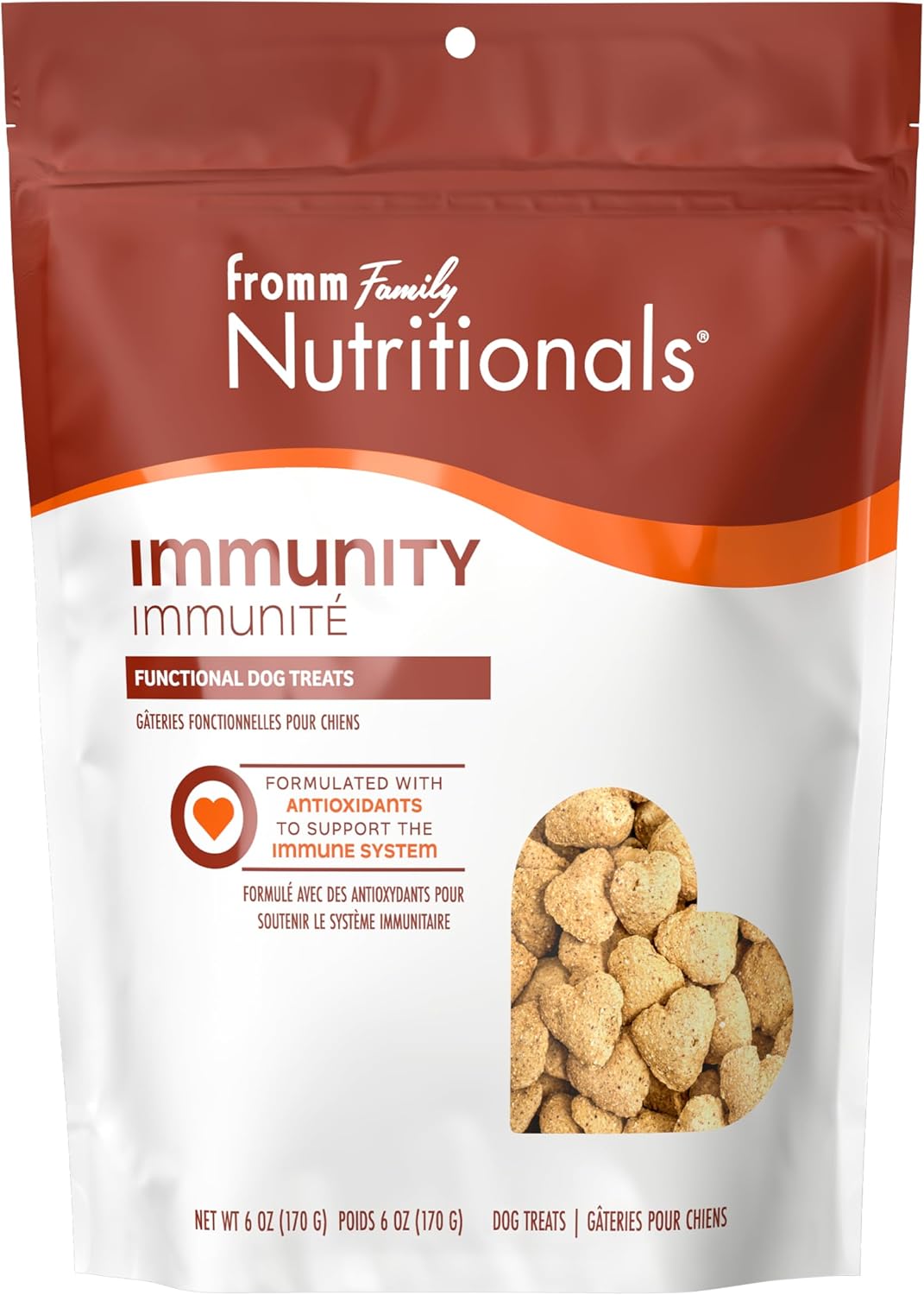 Fromm Family Nutritionals Immunity Functional Dog Treats – Premium Dog Treats for Immune Support – Contains Cranberry, Blueberry, Turmeric, Cinnamon, Vitamin C & Vitamin E – 6 oz Bag