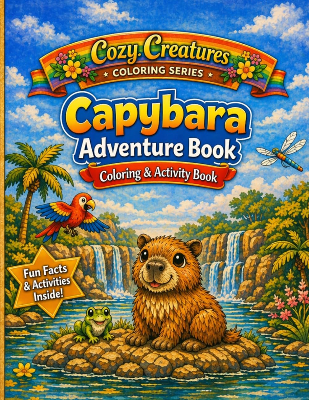 Capybara Adventure: Coloring & Activity Book (Cozy Creatures Coloring Series)