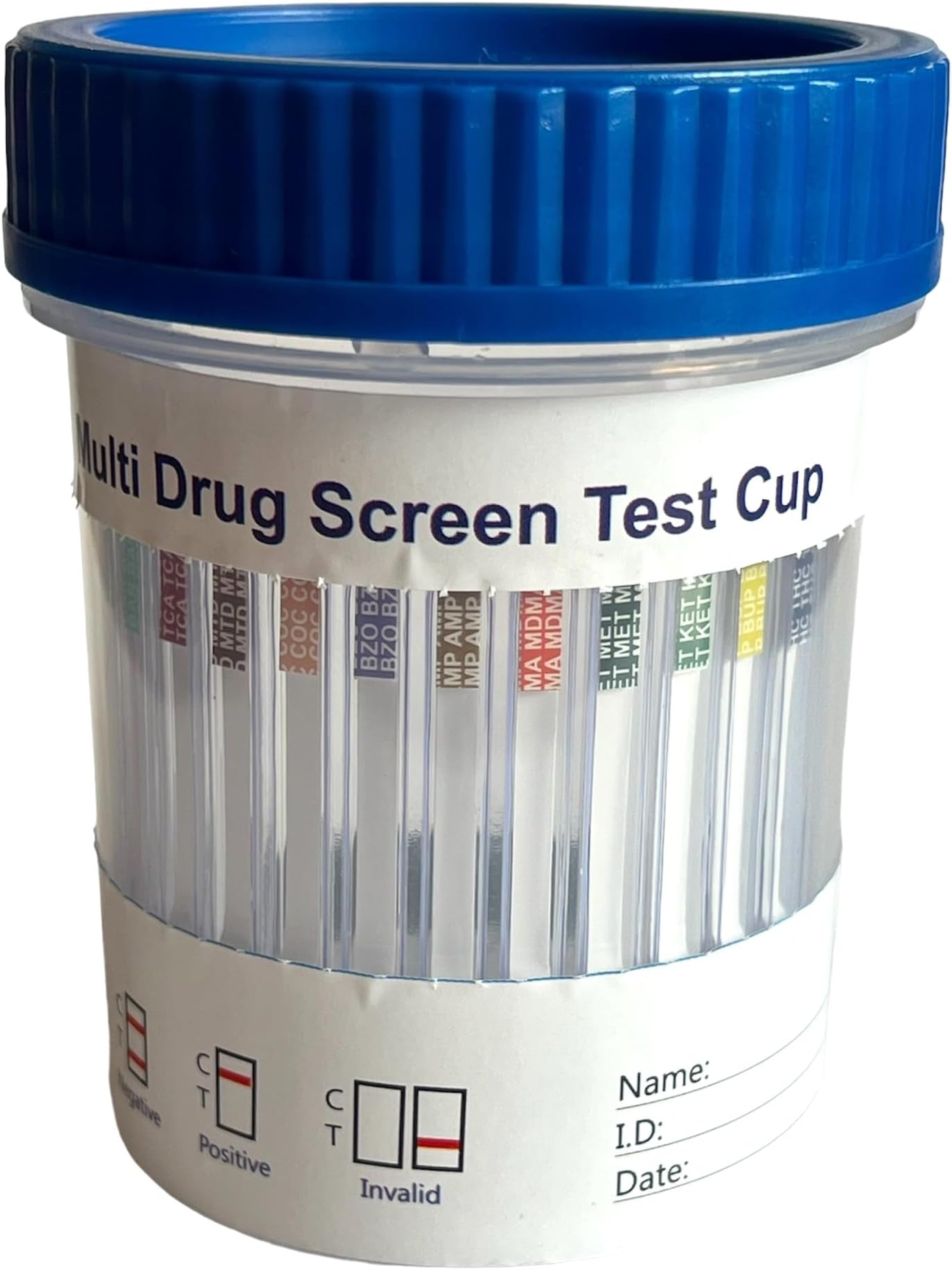 18-in-1 Rapid Drug Test Cup | Urine Drug Test | Professional Test for Cannabis, Cocaine, Ecstasy, Amphetamines, Ecstasy, Opiates, Ketamine, Methadone and 10 Other Common Drugs of Abuse