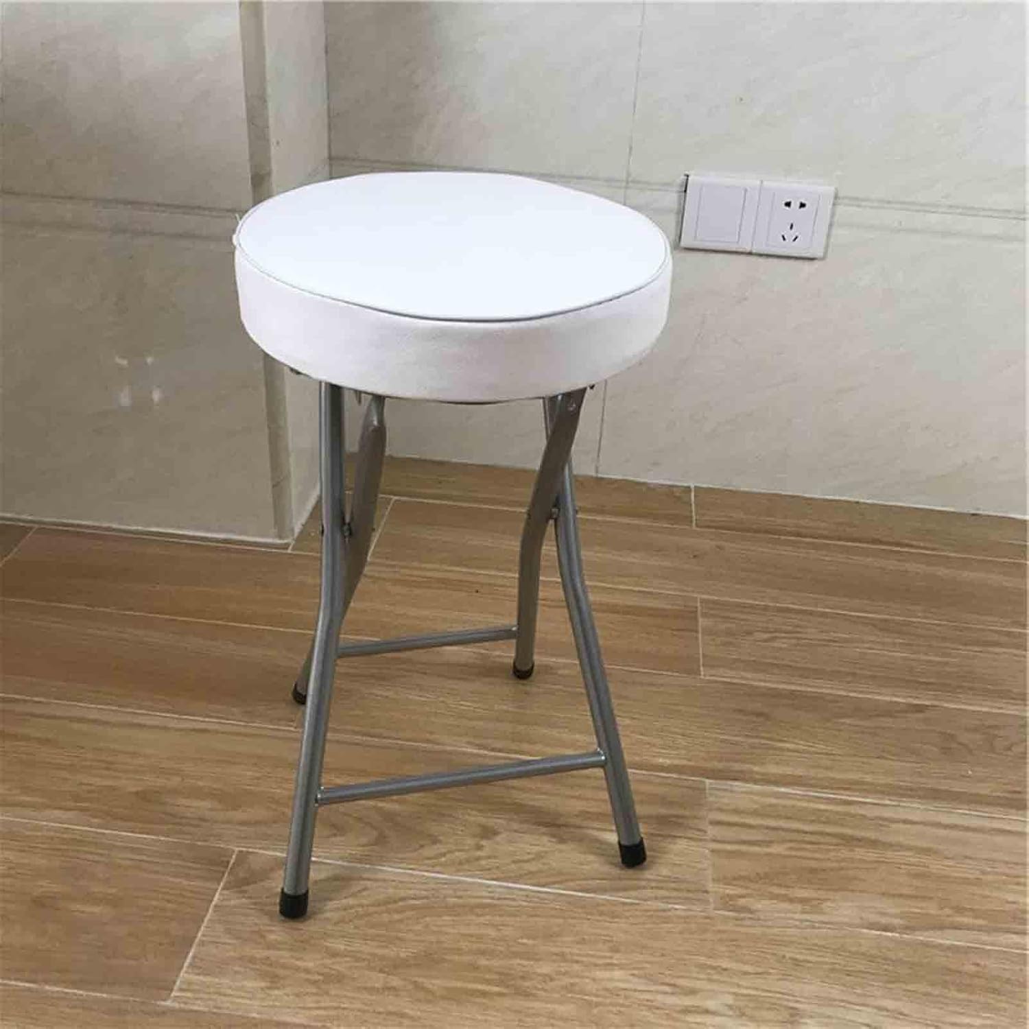Tabouret de bar pliable polyuréthane souple anti-glisse solution gain de place pour adulte