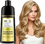 DYEING 221 BC FARNDU Light Blonde Hair Dye Shampoo 3 in 1 with Argan Oil – 20-25 Min Gray Coverage, Natural Instant Hair Color Shampoo for Women and Men, Ammonia & Paraben Free
