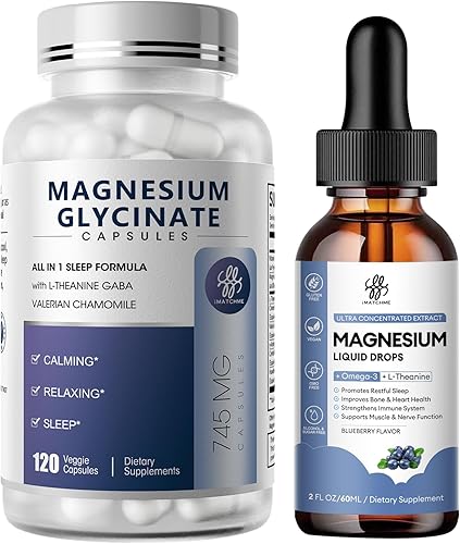 iMATCHME Suplemento de glicinato de magnesio y líquido de glicinato de magnesio