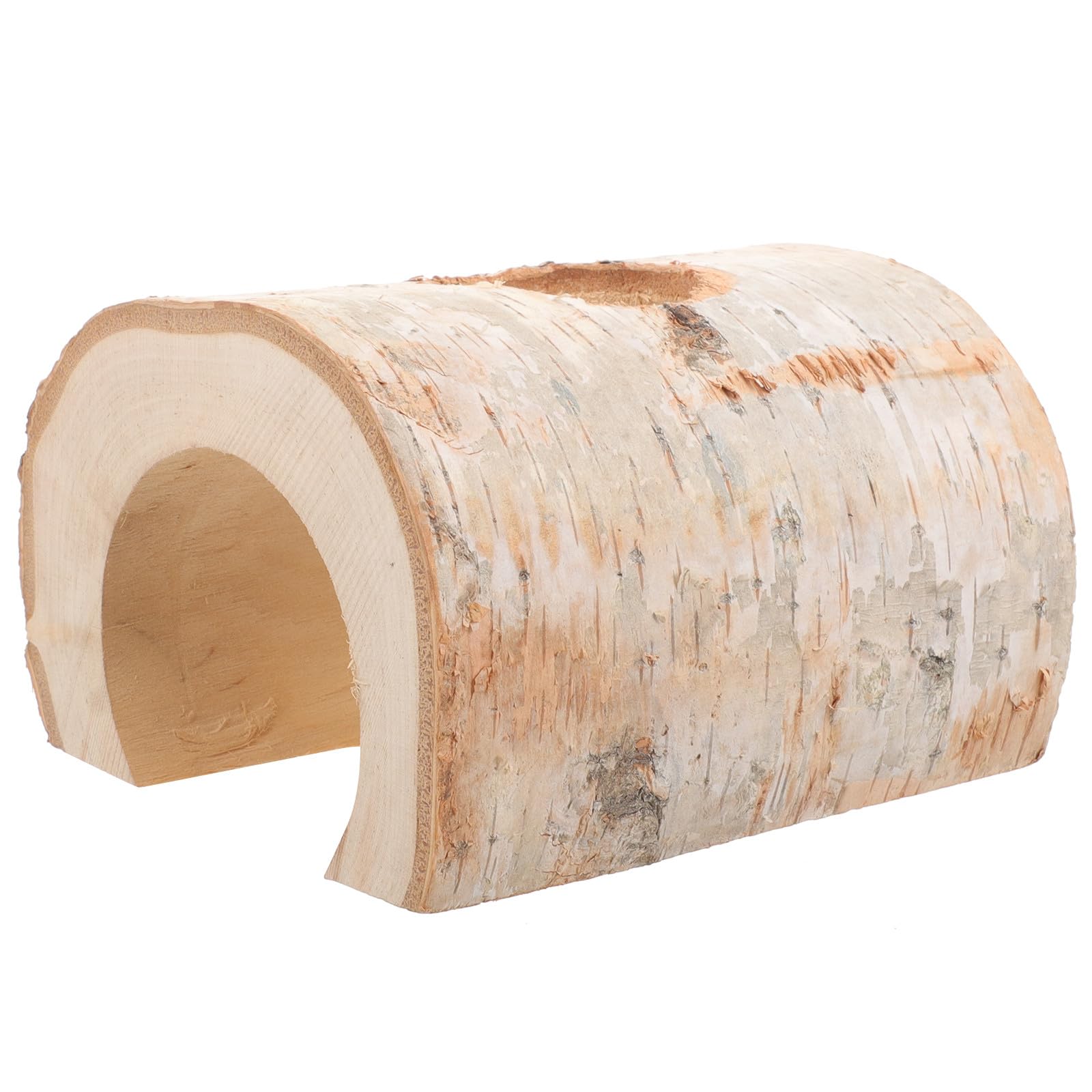 Hamsterverstecktunnel mit Baumhöhle, Beige, Leicht