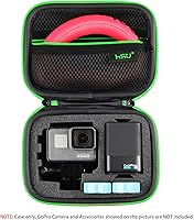 Vista 4 de Funda de transporte para GoPro Hero 13/12/11/10/9/8/7/6/5 Negro y accesorios, Bolsa de seguridad protectora HSU, solución de almacenamiento