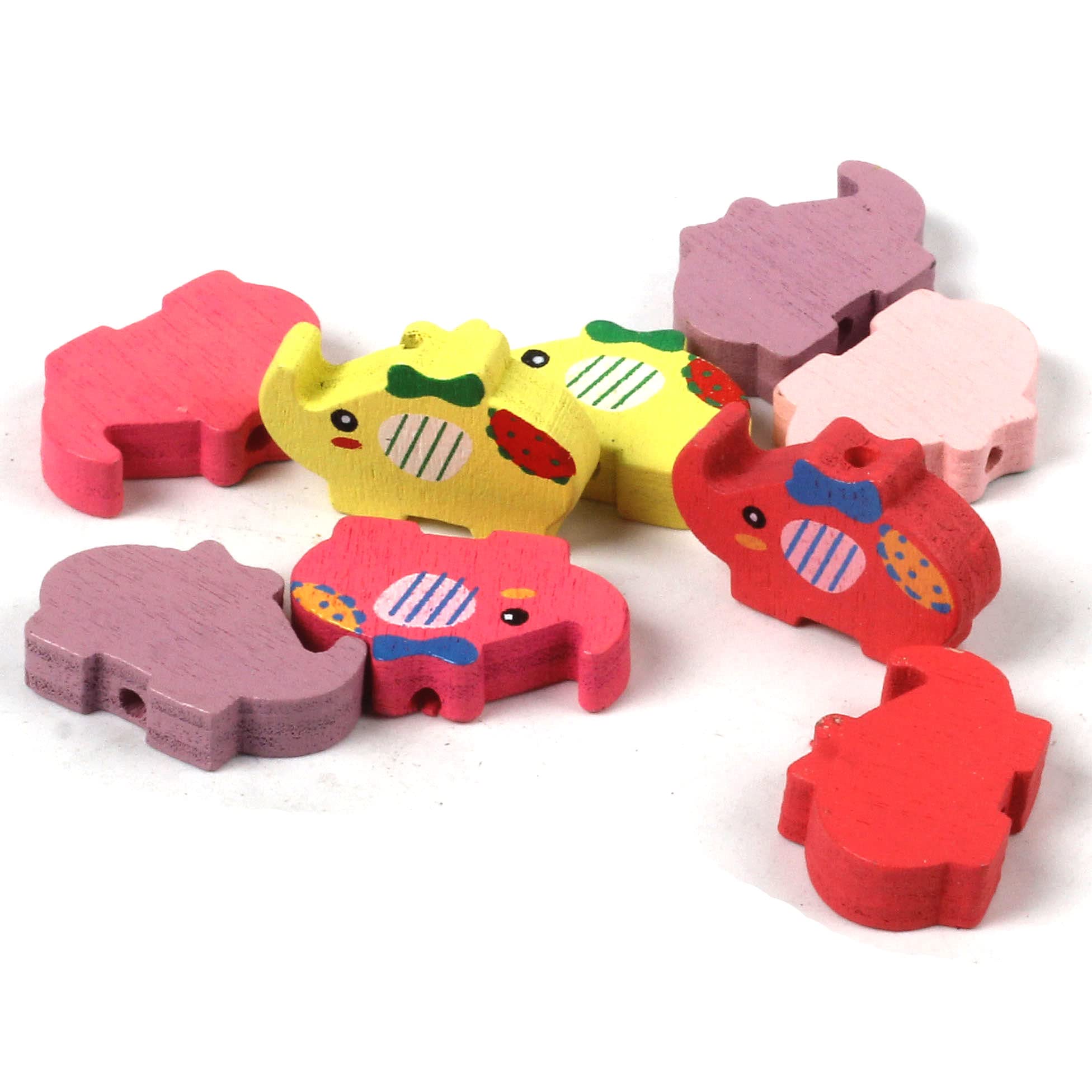Cuentas De Madera Para Enhebrar Juguetes Dinosaurio Diseño De Frutas DIY Juguetes Educativos Para Enhebrar Para Ninos En Edad Preescolar