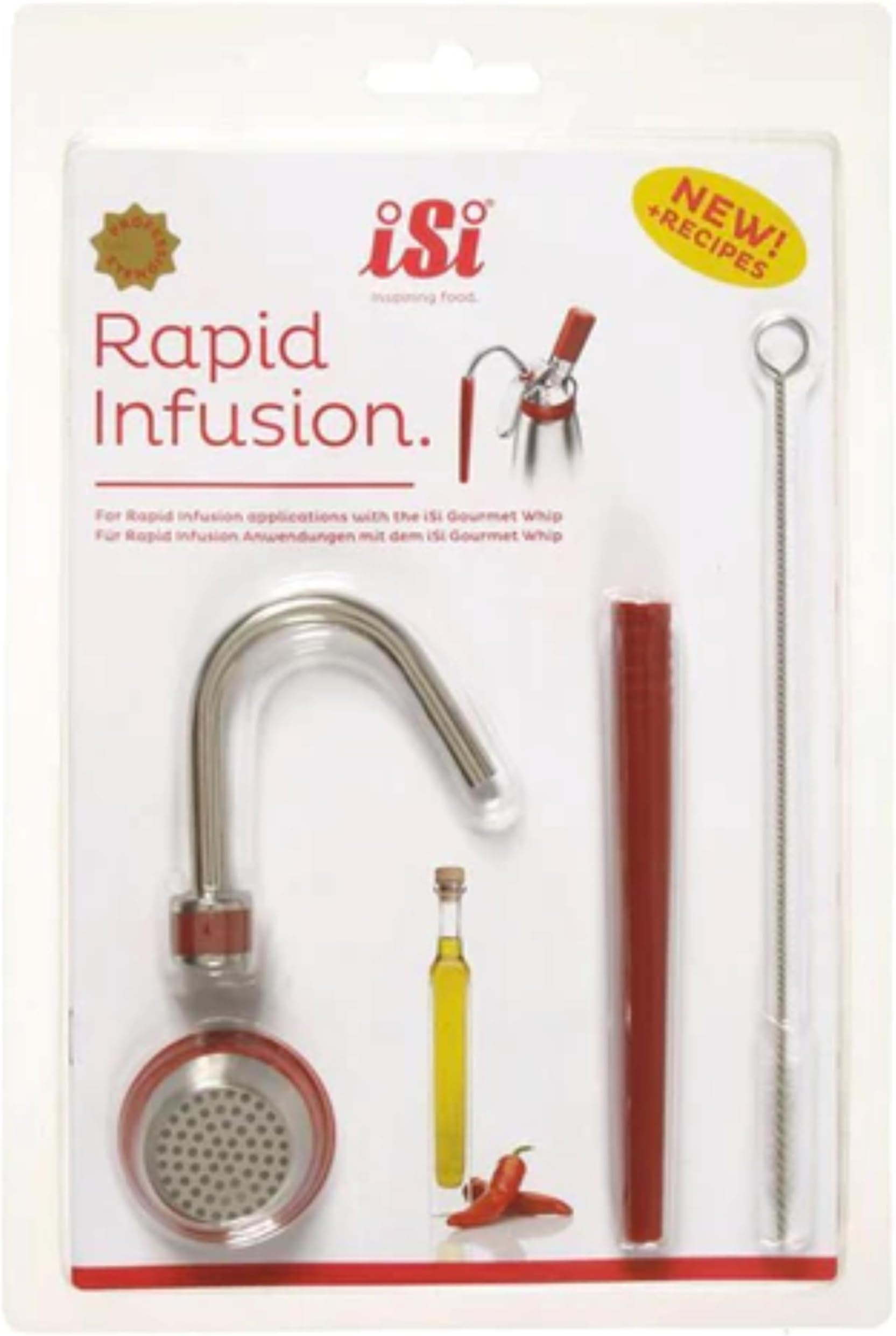 North America Gourmet Whip Rapid Infusion Set for iSi Goiurmet Whippers, one size, silver