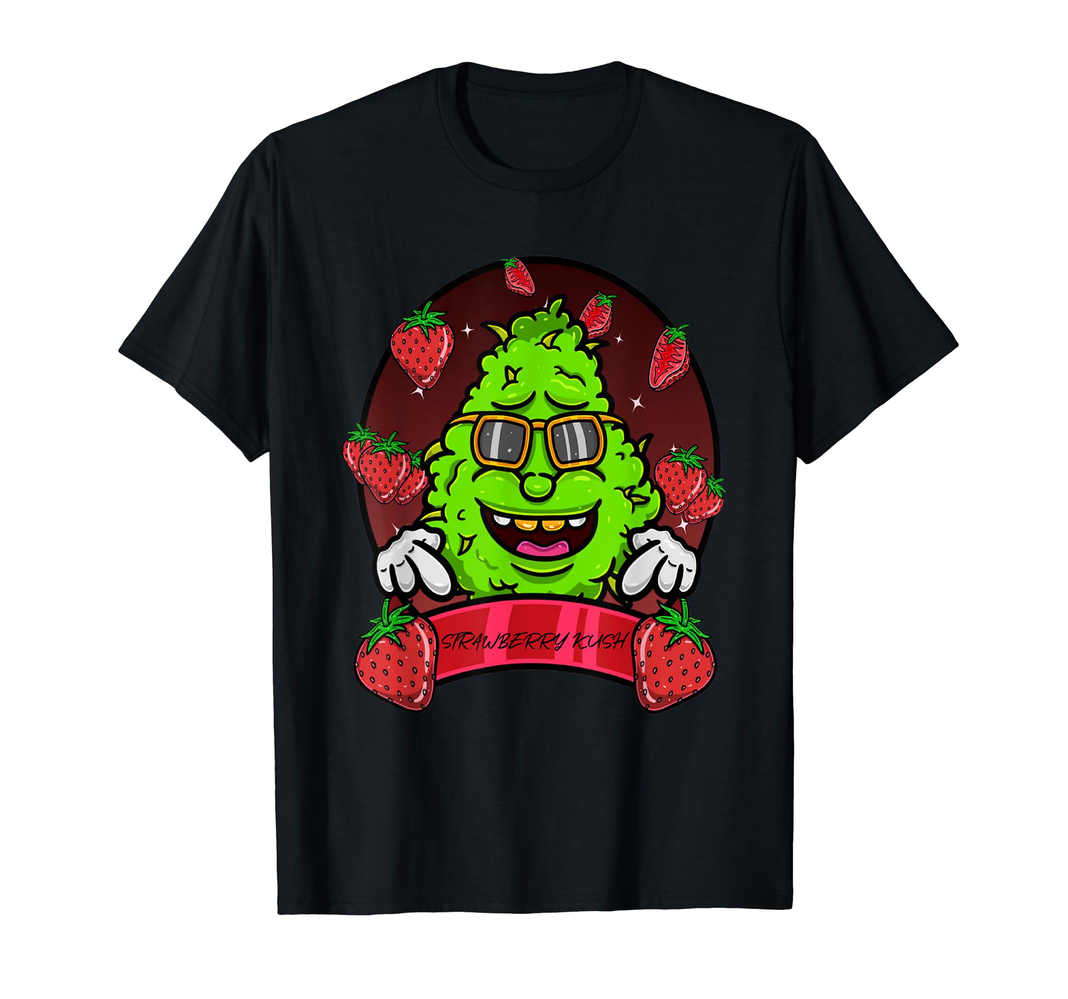 Strawberry Kush 420 Cannabis Culture Weed Strain T-Shirt
