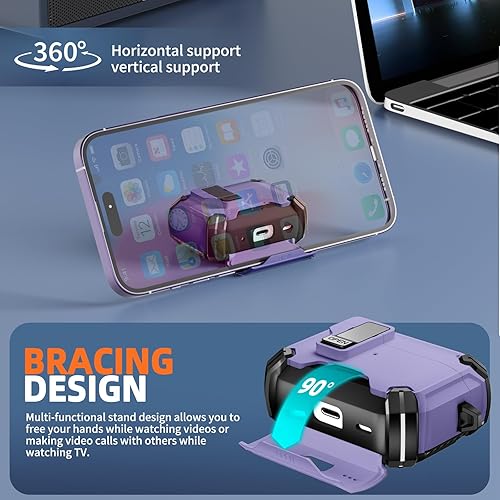 Vista 3 de Inesore para Funda AirPods Pro 3 (2025) con Soporte para Teléfono y Kit de Limpieza, Compatible con Magsafe, Funda con Bloqueo Magnético Automático