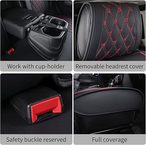 Miniatura 5 de Aierxuan Jeep Wrangler JK JL - Fundas para el asiento delantero, de ajuste personalizado, 24 puertas, para camionetas 2007-2022 Unlimited X Rubicon
