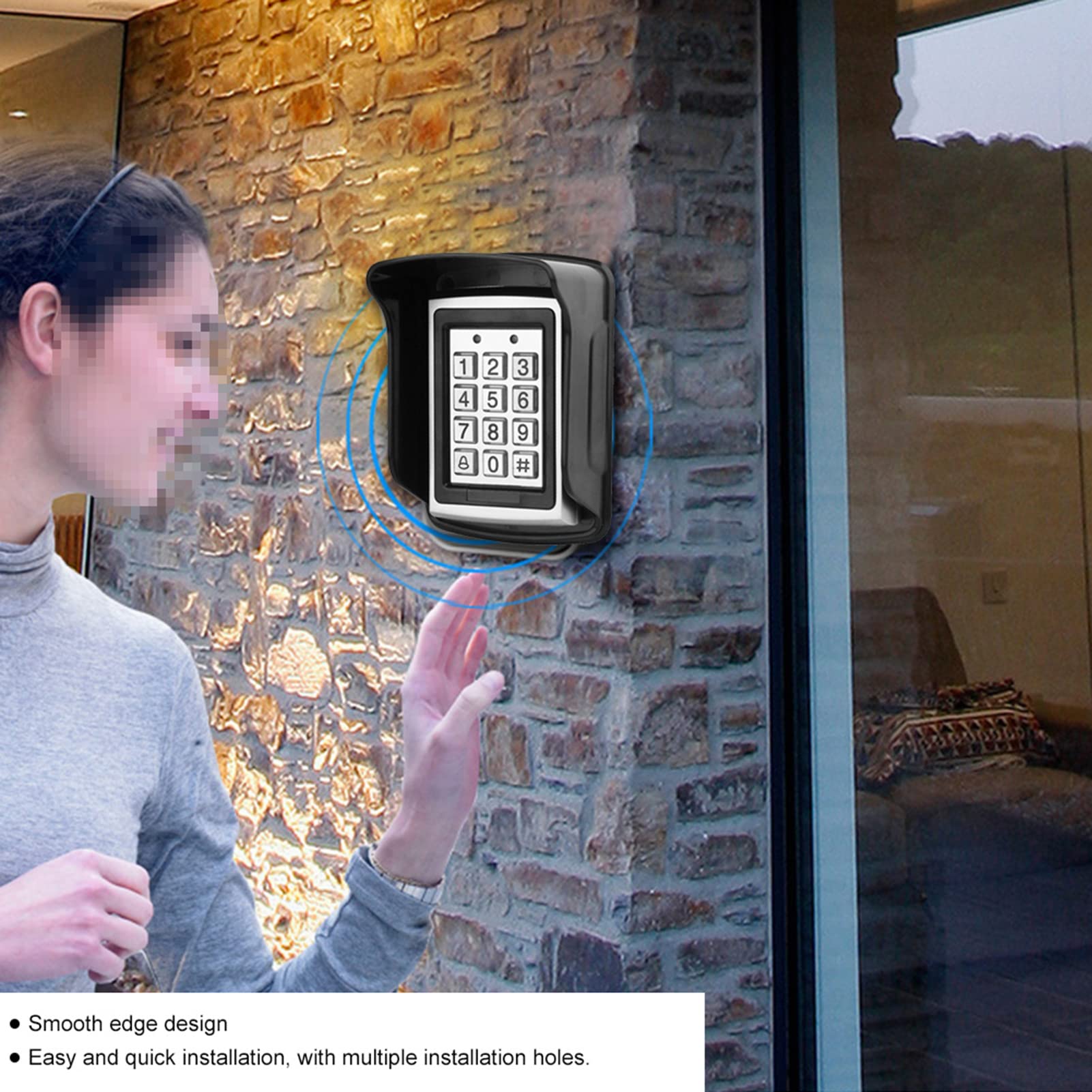 Rain Shield Waterproof Protect Cover Waterproof Professional Cover For Access Control System RFID Card Keypad Reader - View #6