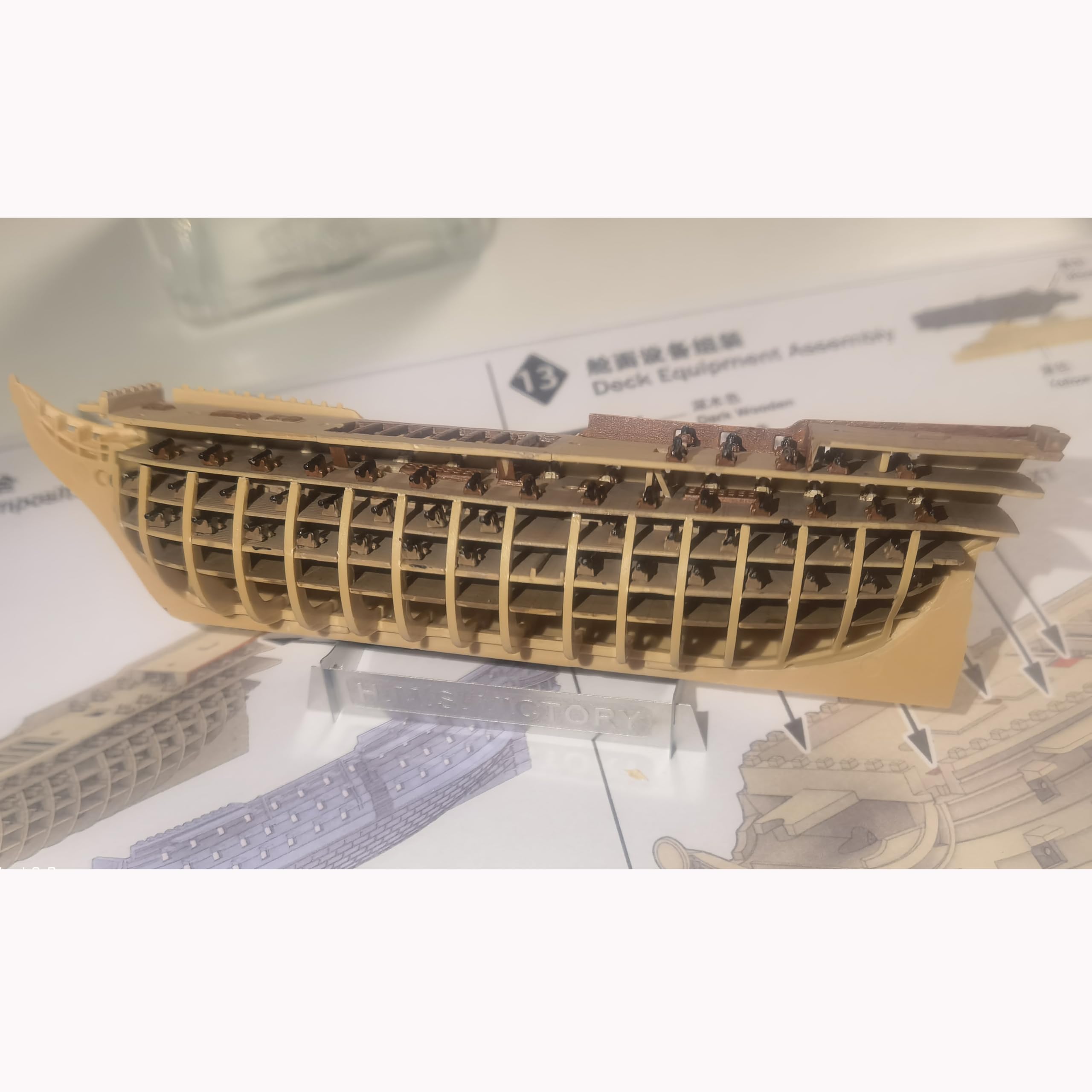 Amazon.com: 花田制造 Neverland Hobby HMS Victory Model Kit, 1/700