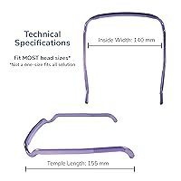 Vista 4 de Zazzy Bandz - Pelo grueso y rizado - Diadema mediana - Estampado envuelto a mano (original, negro y dorado azteca)