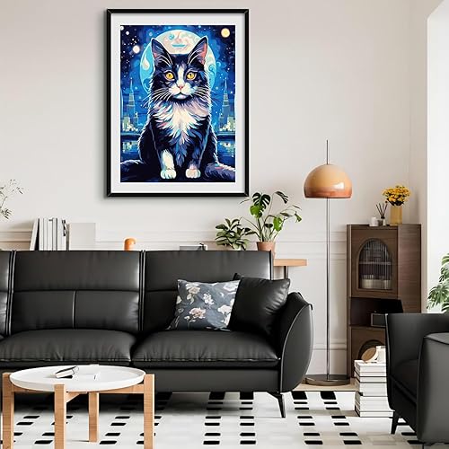 Miniatura 10 de QUITEDEW Pintura por números para adultos principiantes, mar, volcán, pintura por números, pintura de paisaje por números, pintura de paisaje para