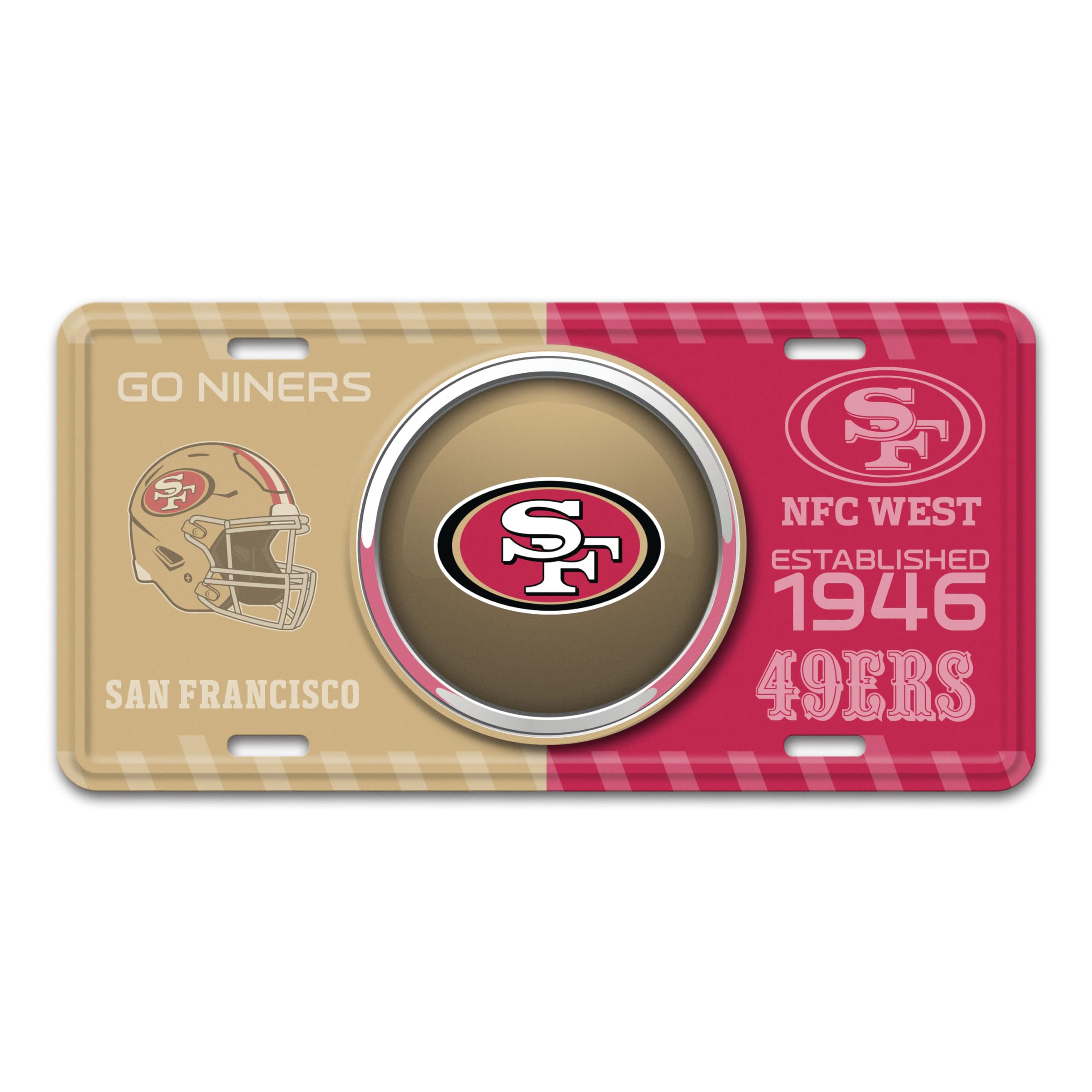 Amazon.com: FANMATS 43274 San Francisco 49ers Embossed Metal
