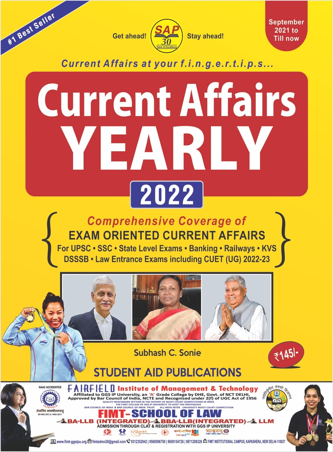 Buy SAP Yearly Current Affairs 2022 from September 2021 till Now (Latest &  Best) Highly useful for UPSC SSC KVS DSSSB B Ed B.El.Ed CLAT Banking NDA  BBA CUET & other Entrance