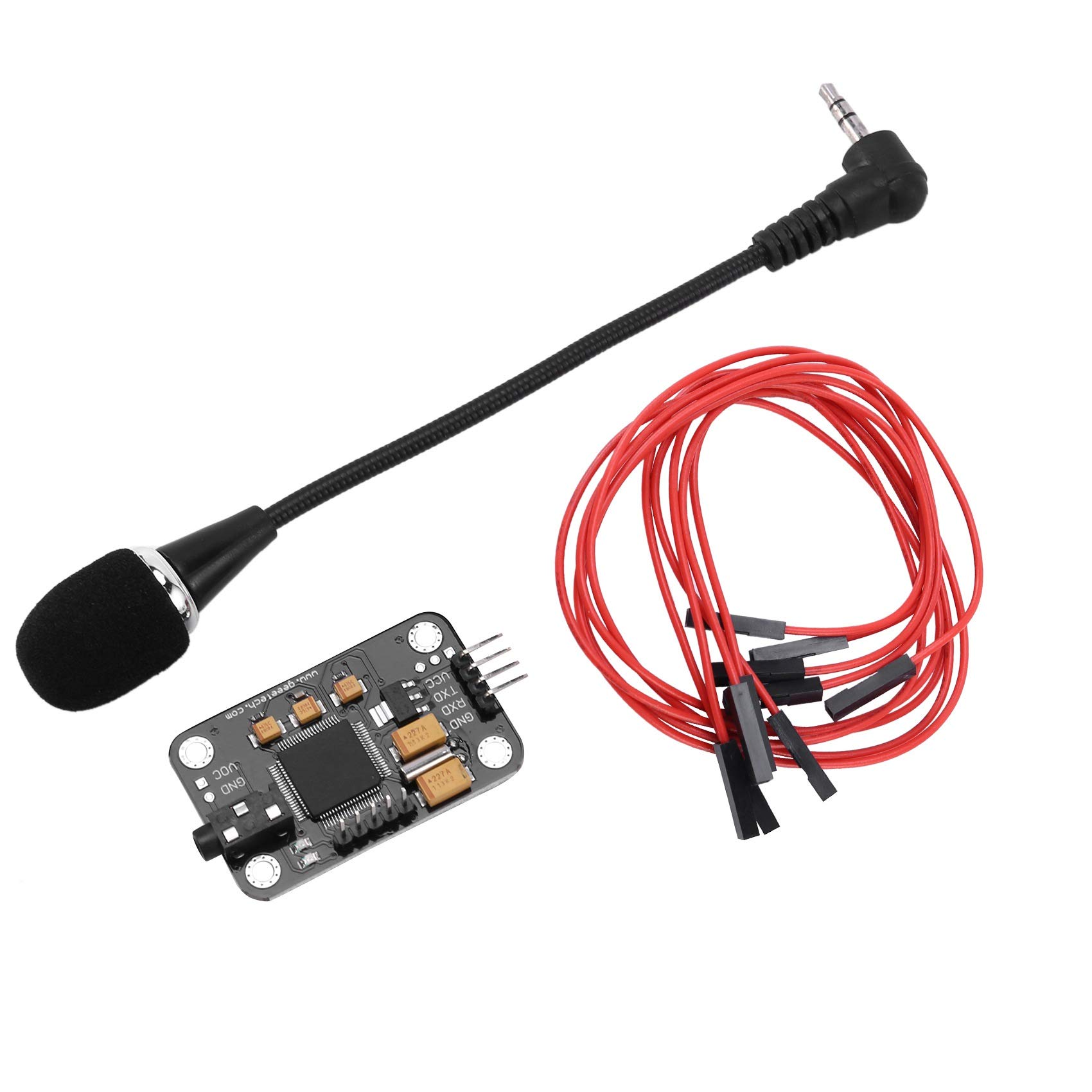 Modulo di Riconoscimento Vocale con Microfono Speech Recognition Scheda di Controllo Vocale Compatibile con