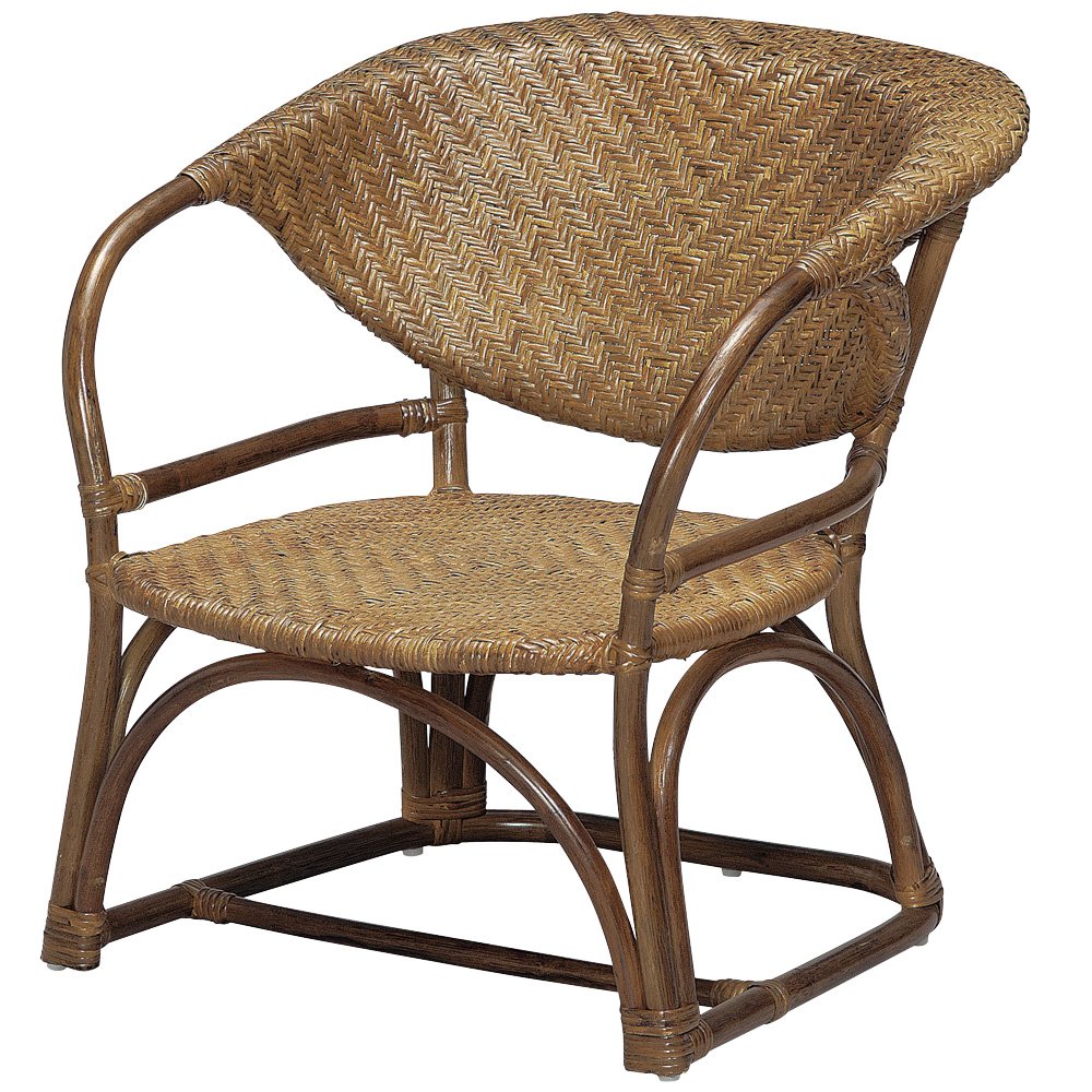 Amazon.co.jp: 山下工芸(Yamasita craft) 籐アームチェア ロータイプ