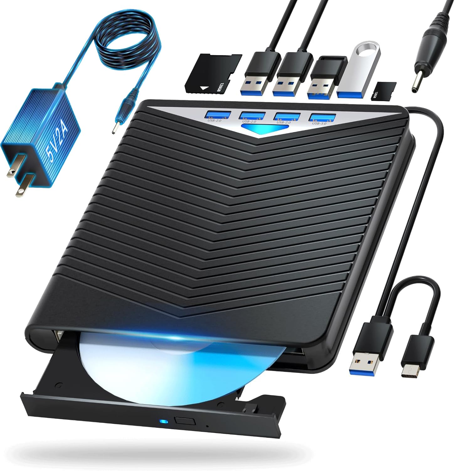 Amazon.co.jp: 外付けブルーレイドライブ USB-C/A対応 BD/DVD/CD 再生