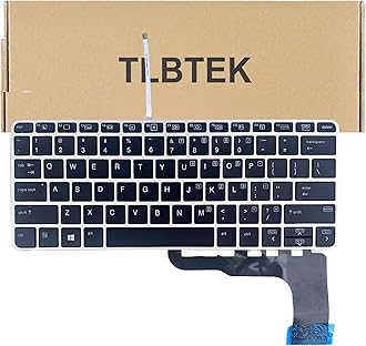 TLBTEK Backlight Keyboard Replacement Compatible with HP EliteBook 725 G3 725 G4 820 G3 820 G4 828 G4 Series Laptop Series Laptop 826631-001 815391-001