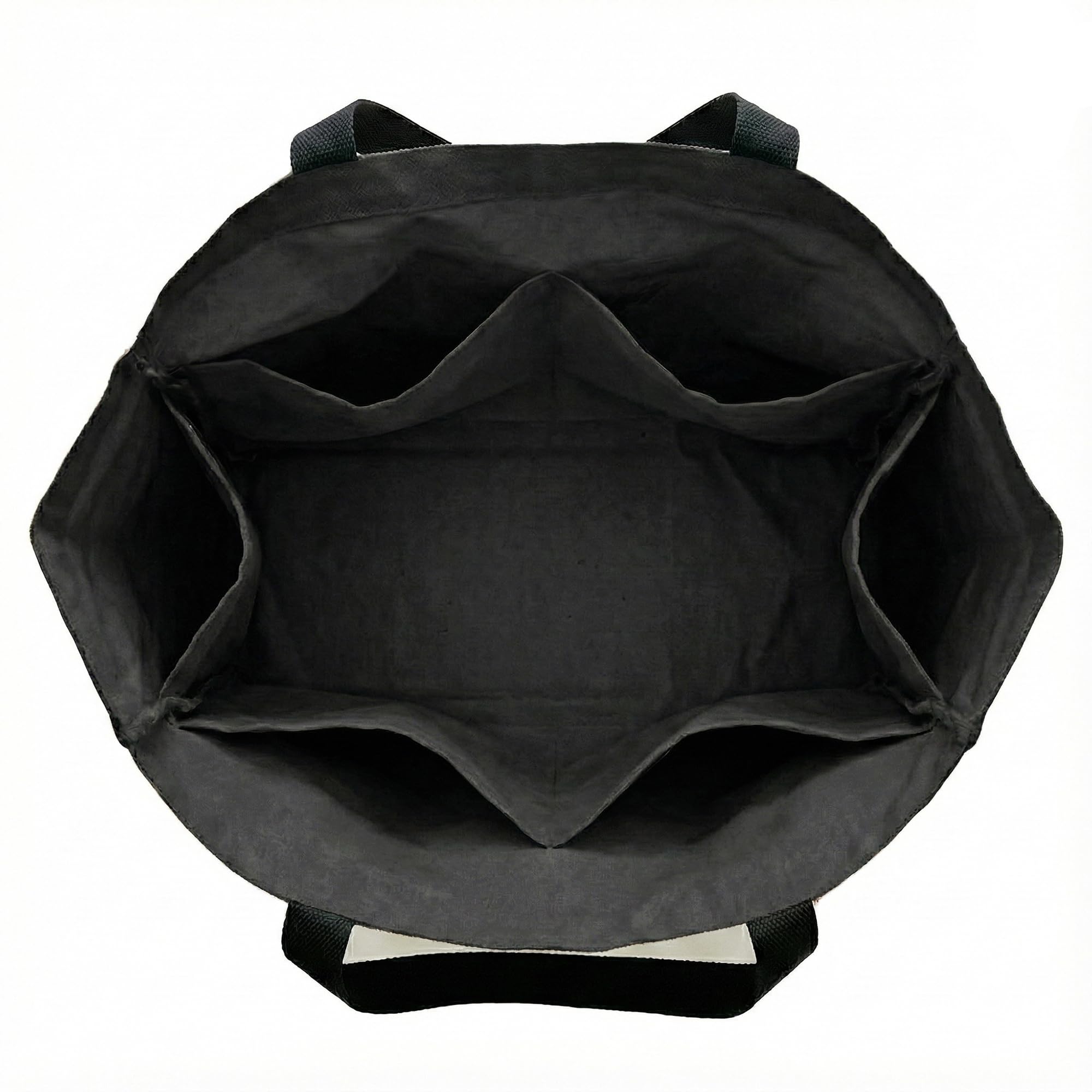 BasicList Extra Large Canvas Tote Bag - Big Reusable Grocery Shopping Heavy Duty Foldable