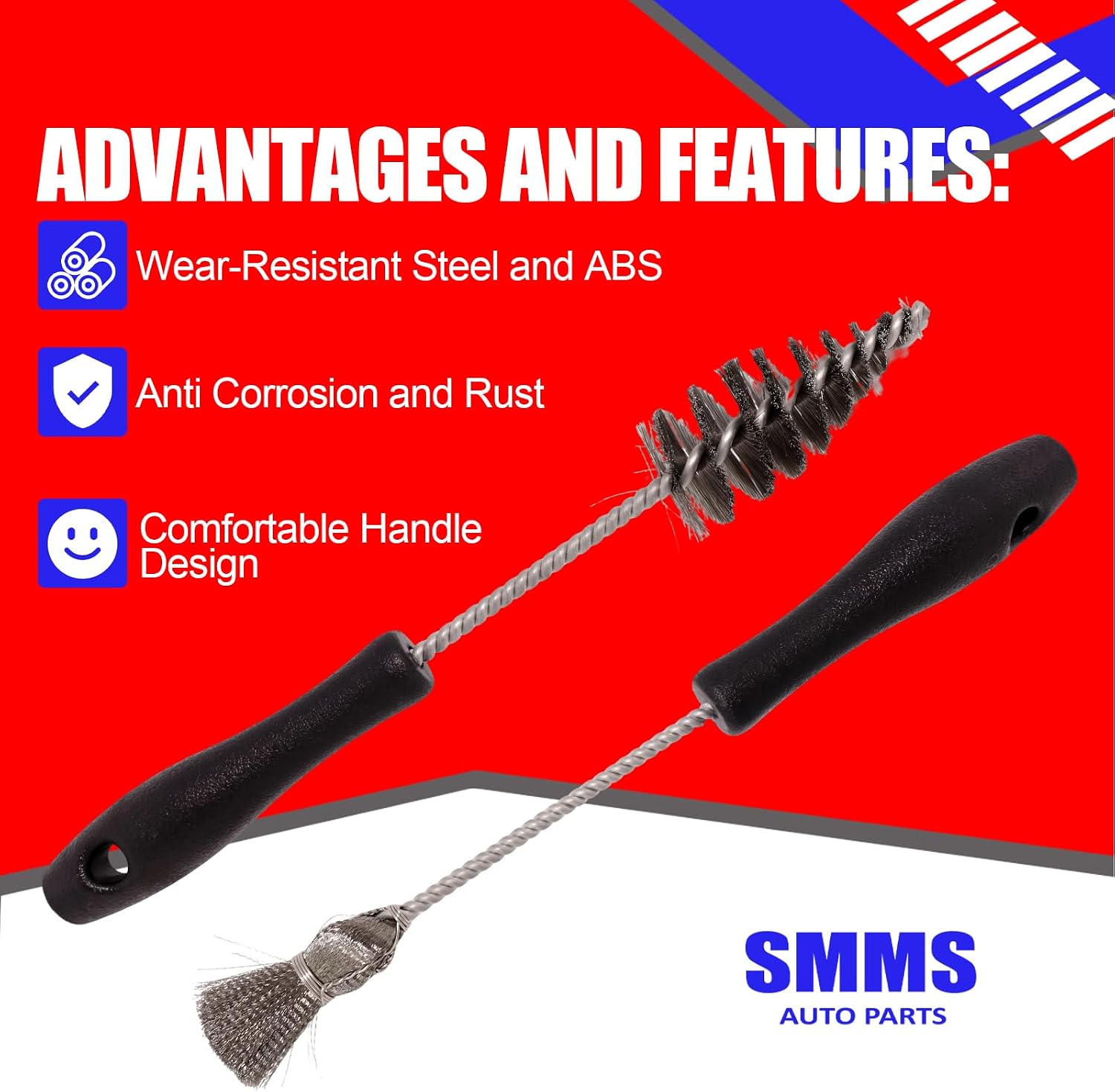 SMMS 2PCS Injector Sleeve Cup Bore Seat Cleaning Brush Kit for Ford Powerstroke 7.3L 6.0L 6.4L 6.7L 1994-2018, Caterpillar(CAT) 3126 C7 C9 Navistar, Replaces OE AP0084 AP0085 3252