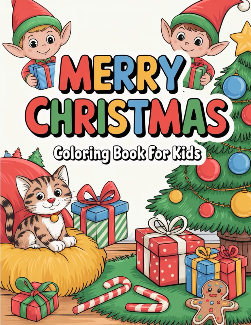 Merry Christmas: Coloring Book for Kids