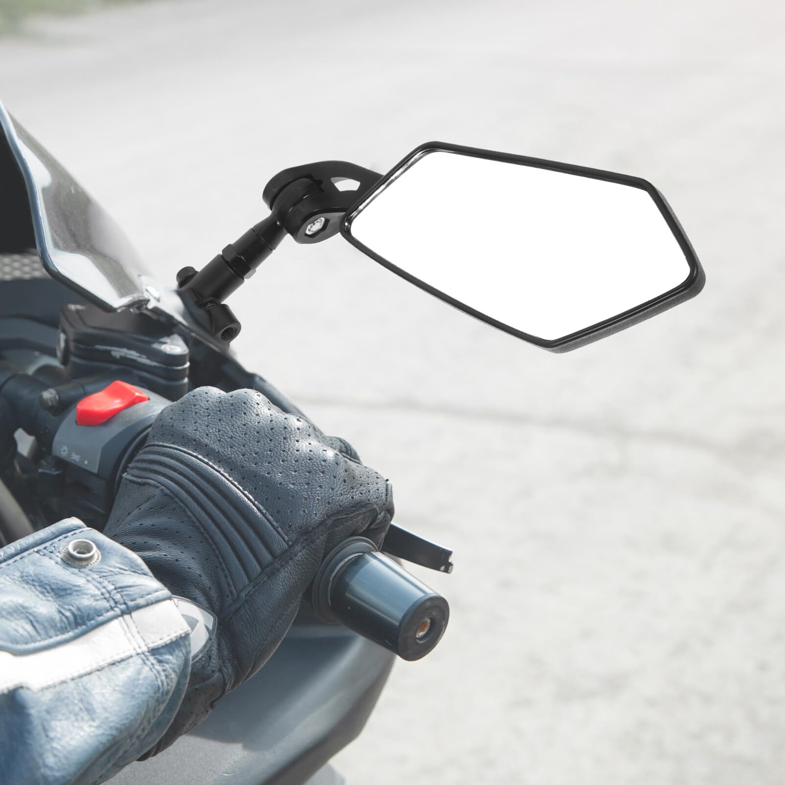 Sosoport 2pezzi Specchietti Retrovisori Per Bici Regolabili Da Manubrio Accessori Per Biciclette e Elettriche Resistente e Facile Da Installare Design Pratico e Versatile