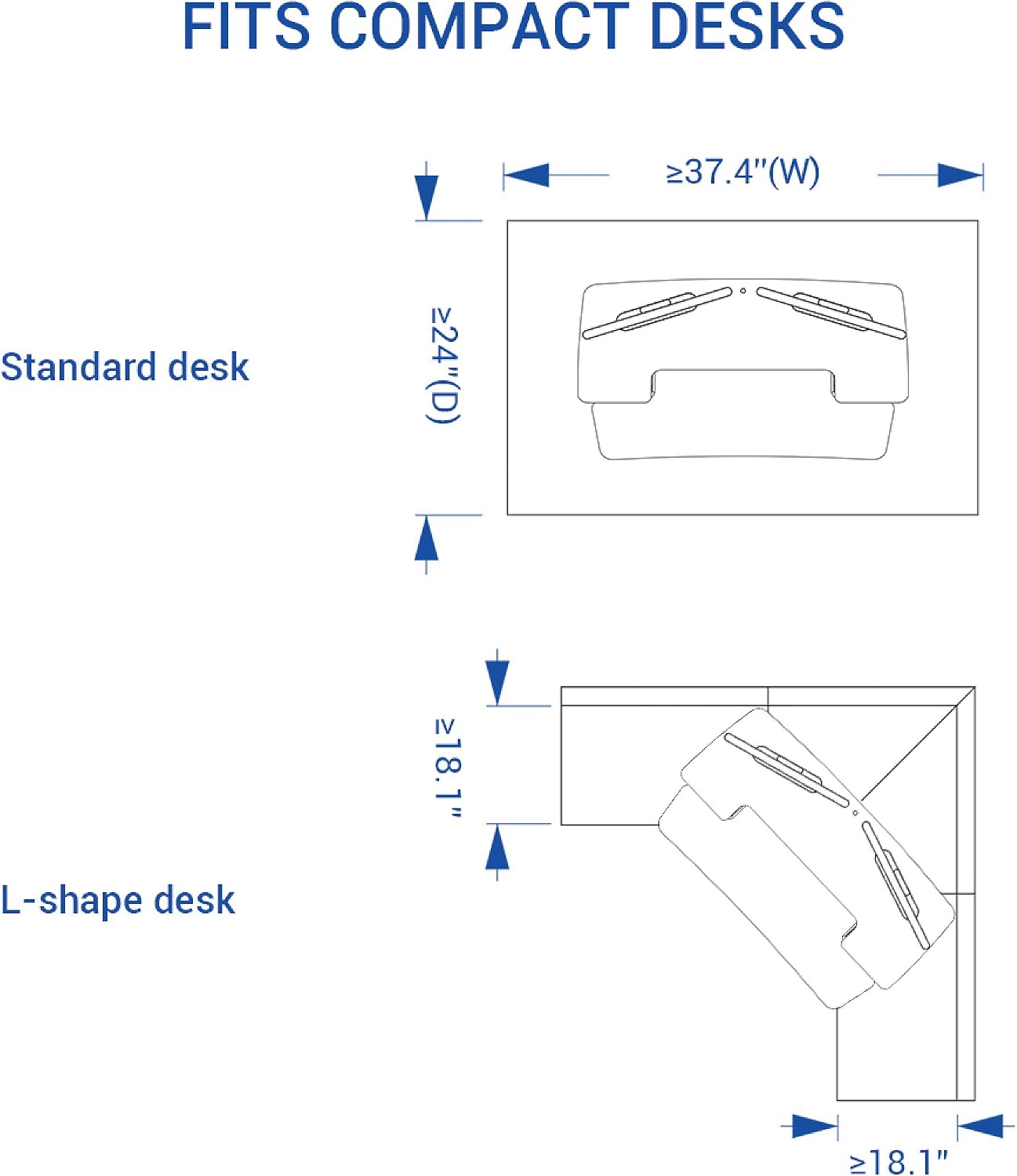 FLEXISPOT Motorized Standing Desk Converter- 40" Electric Height Adjustable Stand up Desk Riser with Quick Release Keyboard Tray EM7L