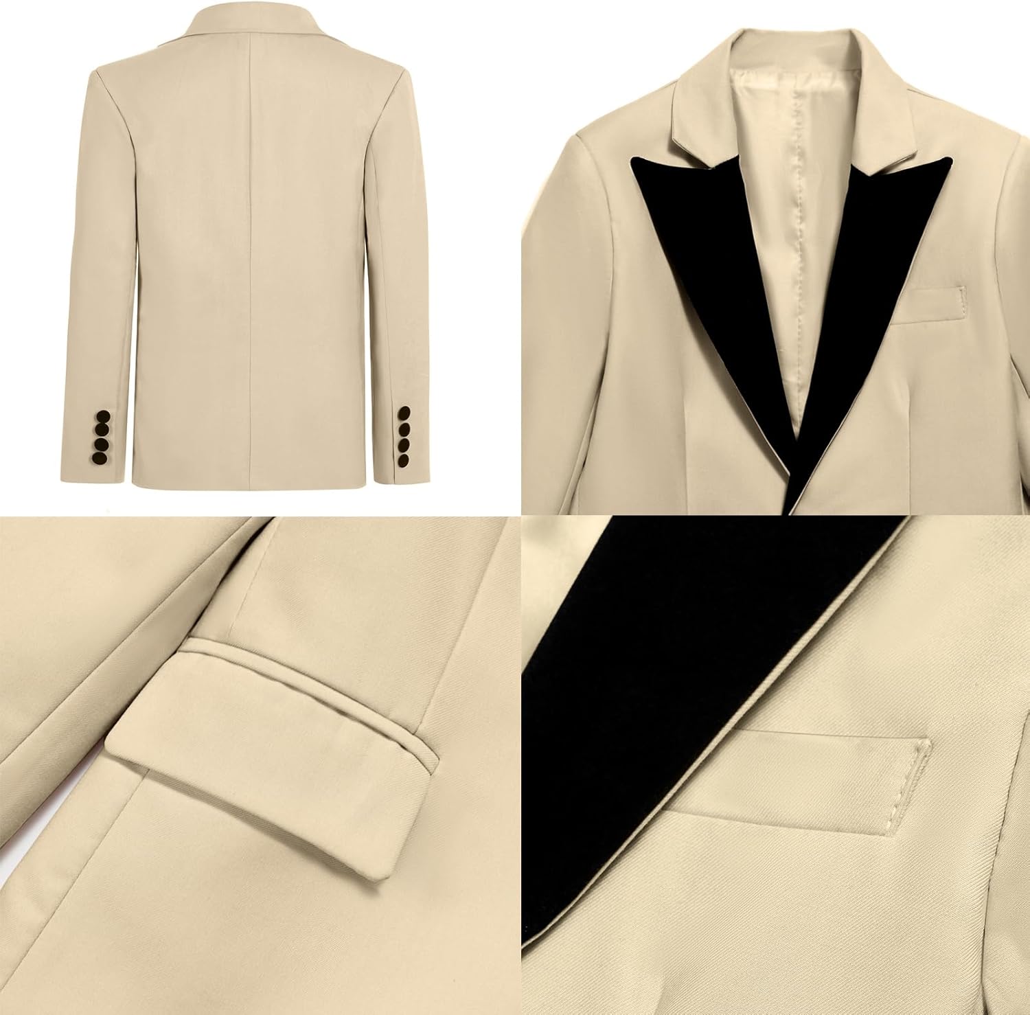 SAROULU Formal Suit for Boys, 3 Pieces Slim Fit Boys Suit, Kids Boy's Tuxedo First Class Boy Outfit - Image 3