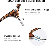 Vista 120 de Lentes Aomaste con bloqueo de luz azul, retro, con semi montura, UV400, lentes transparentes para computadora, unisex