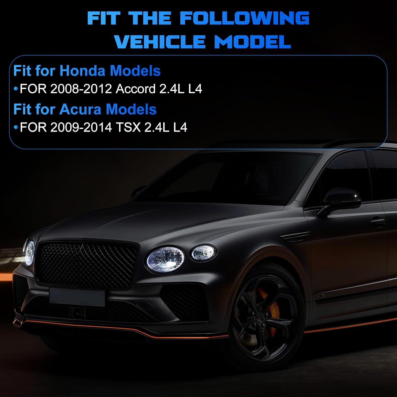 Alternator 11390 for 2008-2012 Accord 2.4L, for 2009-2014 TSX 2.4L L4 130Amp 7-Groove Pulley Vehicle Alternator 11390N 31100-R40-A01 31100R40A01 31100R40A01RM 104210-5890