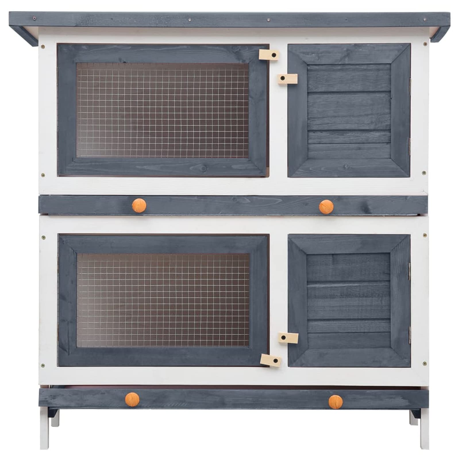 ARKEM Recinto da esterno Conigliera in filo metallico Include cancello Recinto per piccoli animali Recinto per porcellini d'India Gabbia per piccoli animali Box Per uso interno - esterno,Conigliera pe