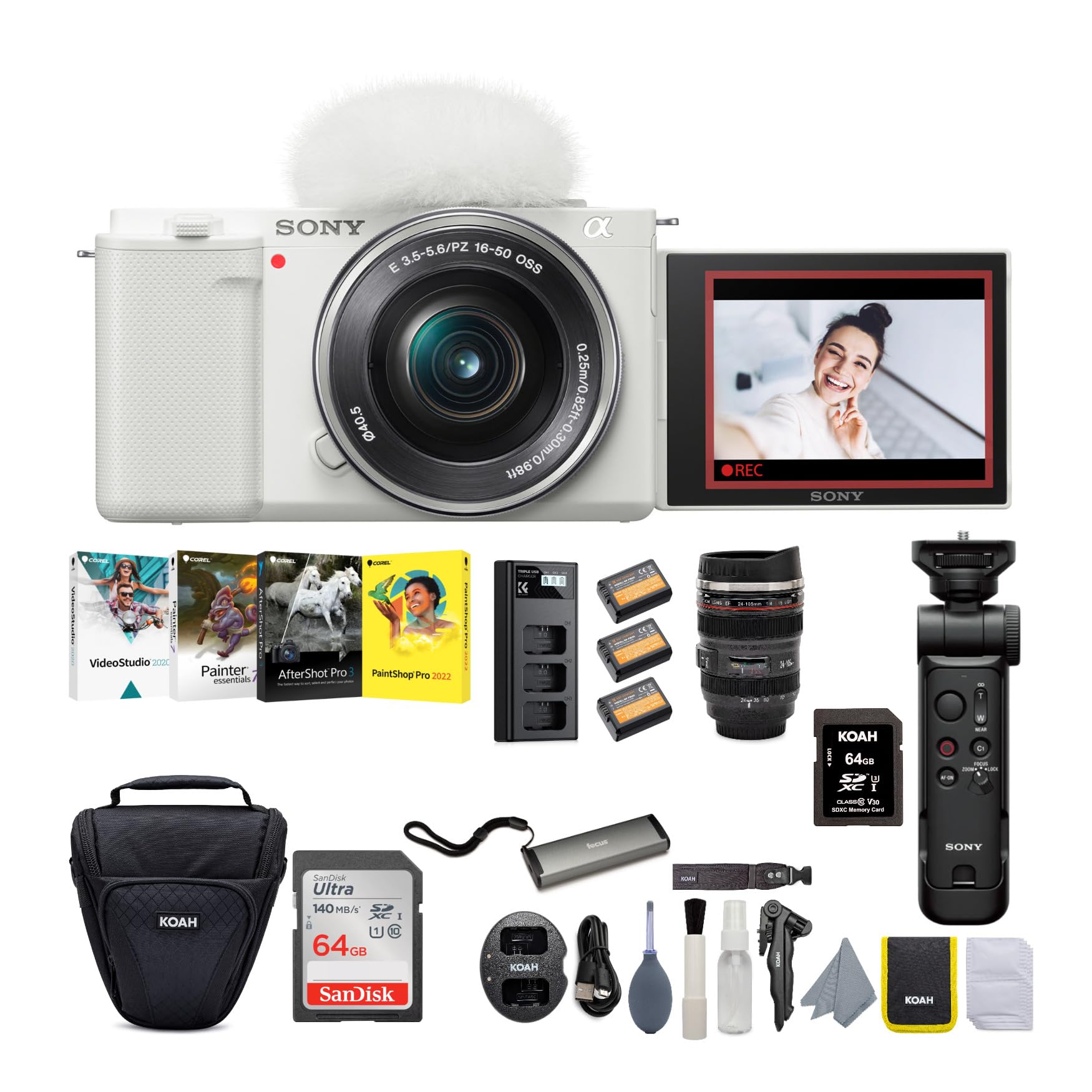 Amazon | ソニー Zv E10 ミラーレスVlogカメラ 16 50mmレンズ付き