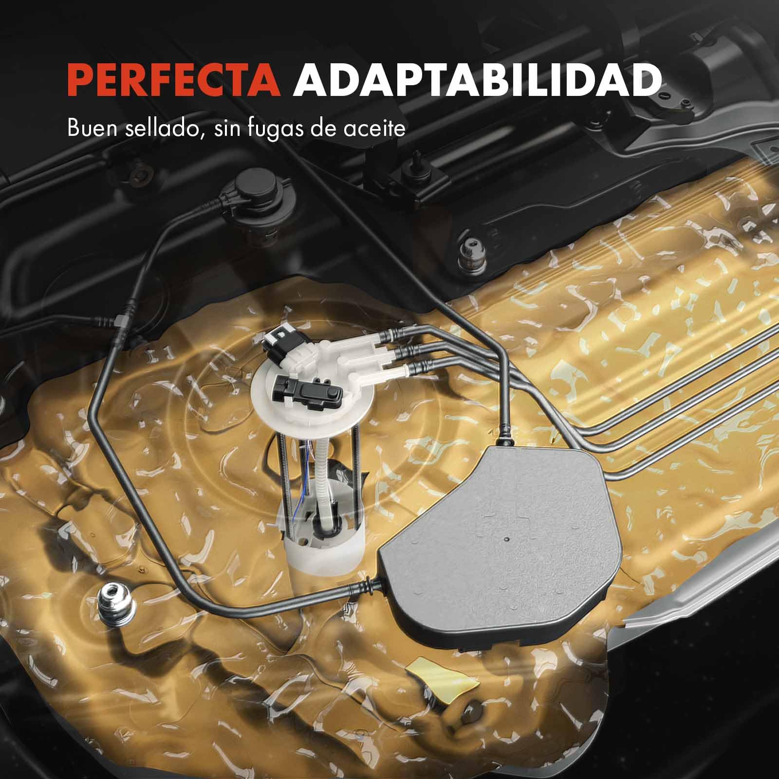 Frankberg Bomba de combustible bomba de gasolina unidad de suministro de | sin sensor de presión 4 pines; Compatible con: Corsa D S07, Corsa MK III (D) S07