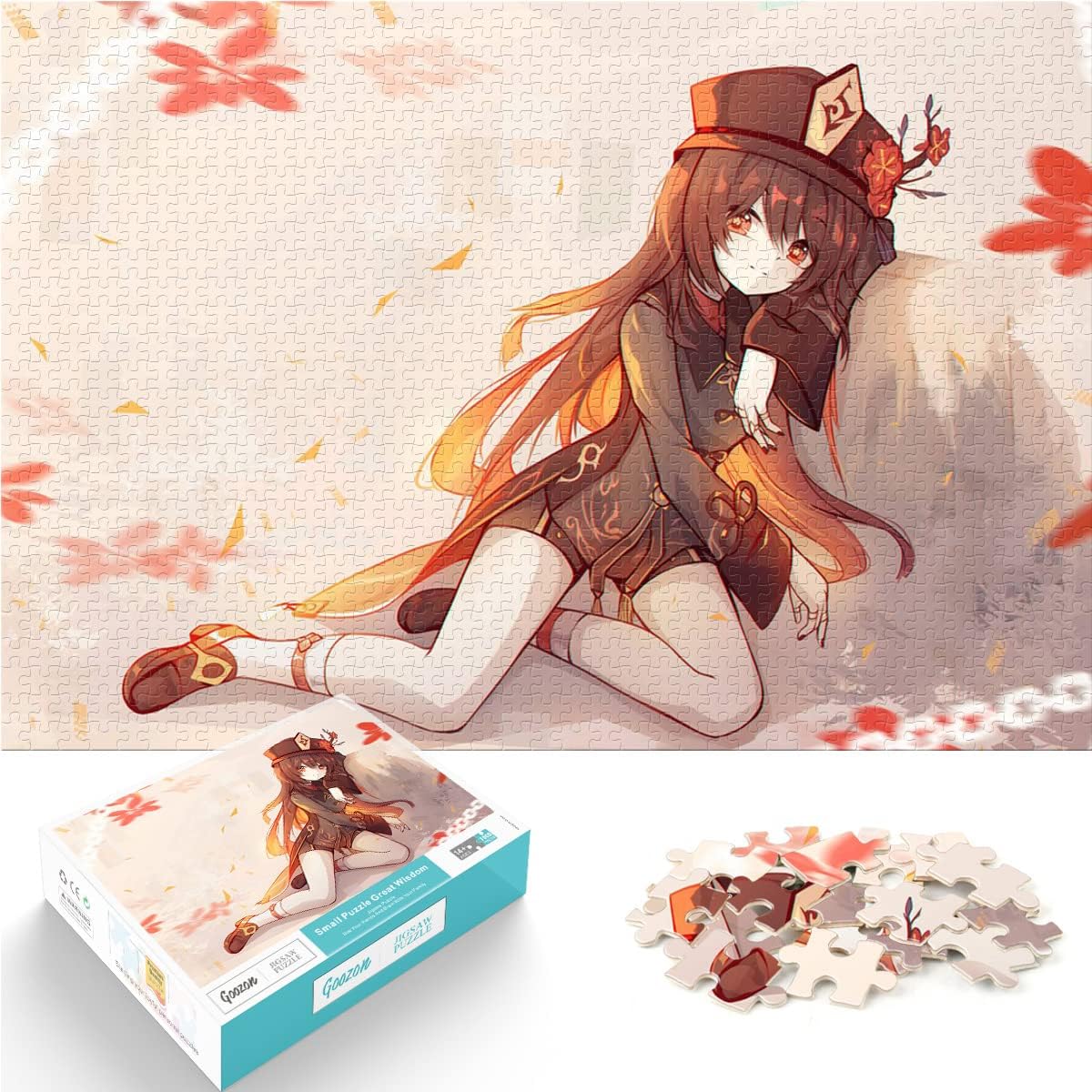 jigsaw 1000 pieces Genshin Impact Hu Tao puzzle jigsaw adults kids