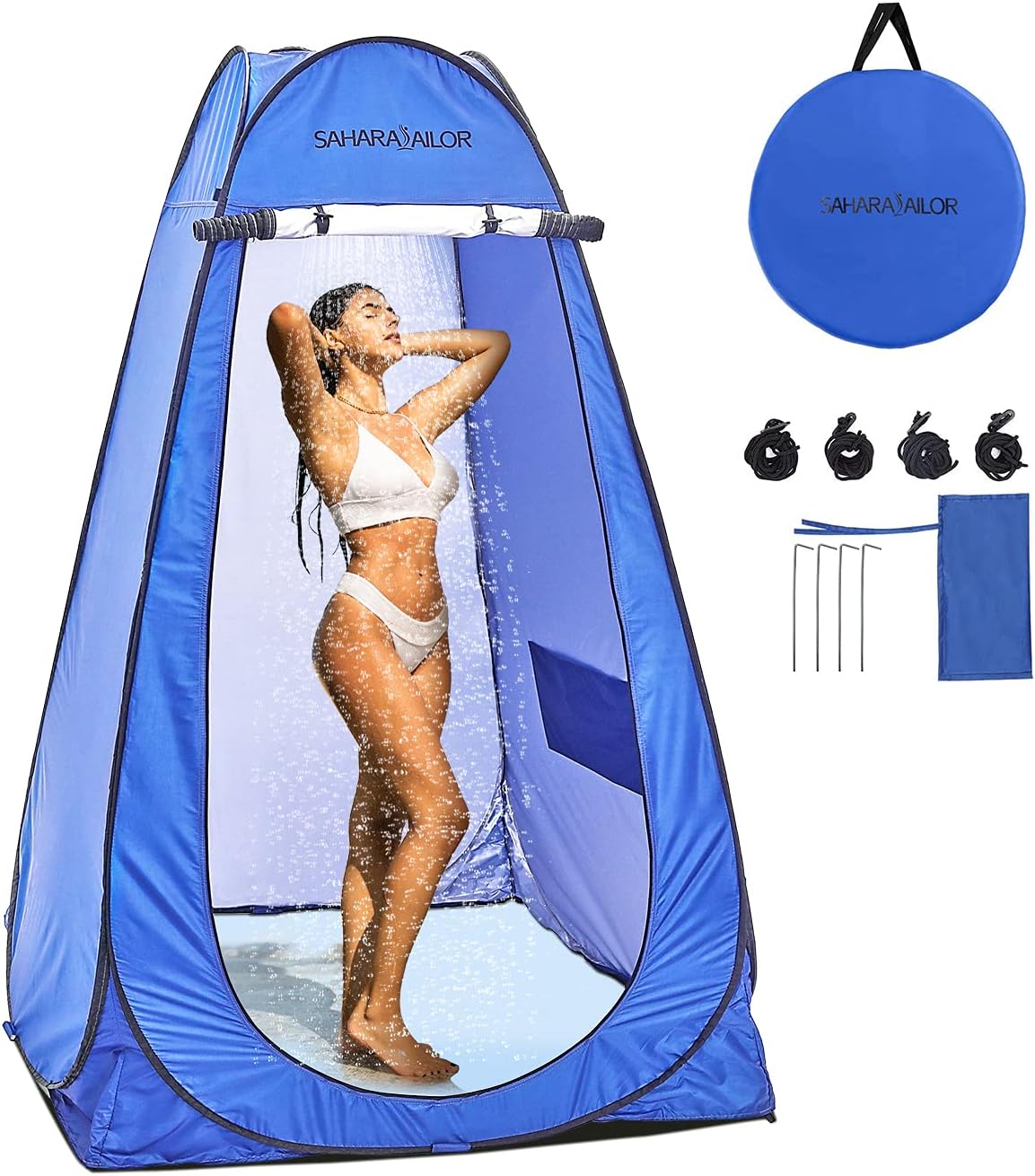 Sahara Sailor Pop up Tent, Great Pop up Camper Accessory as Portable Outdoor Shower Tent Like Home Bathroom or Privacy Tent for Dressing Changing, Like Mini Tailgate Tent Sukkah Kit - UPF40+ with Bag : Sports & Outdoors
