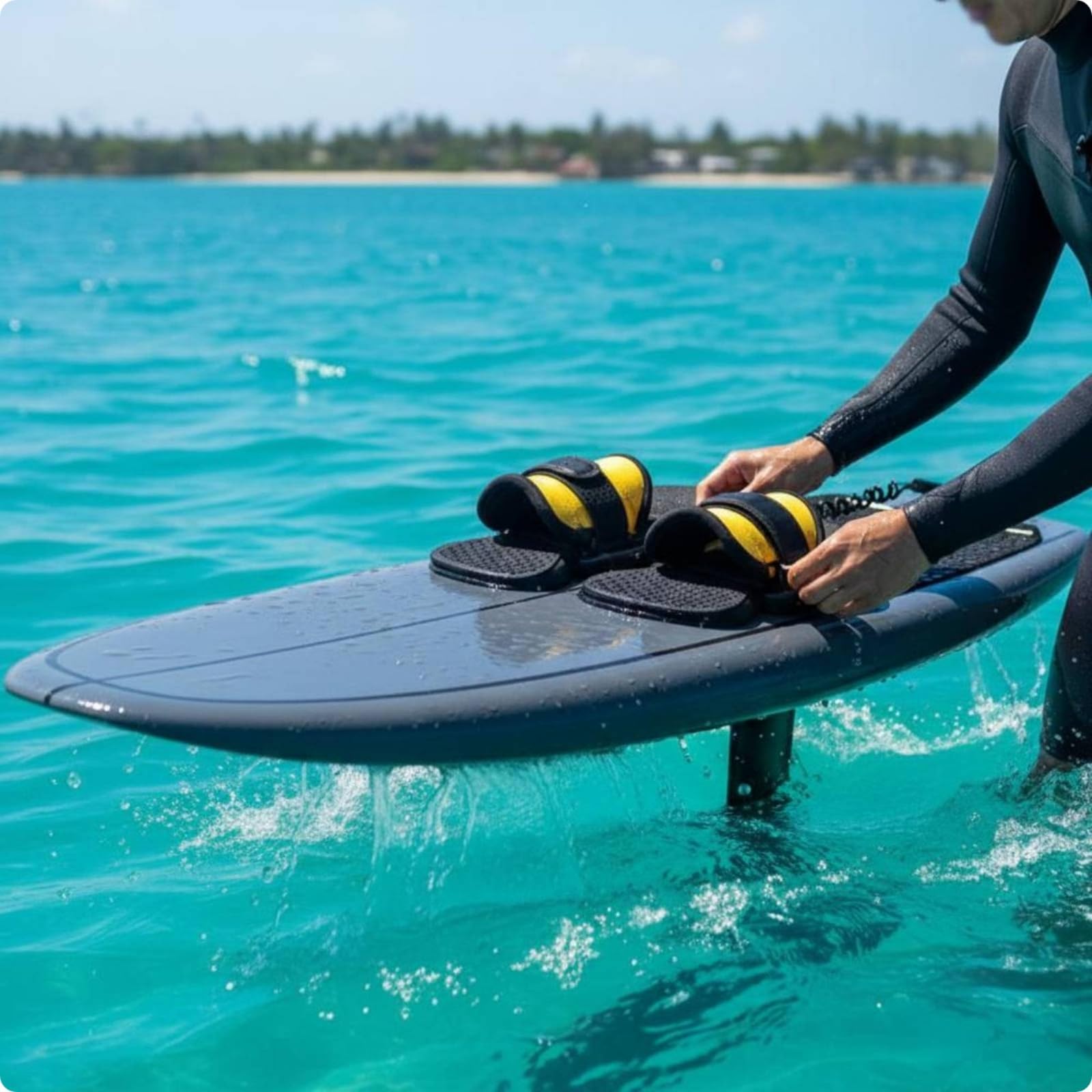 Amagogo Calzado para Tabla de Surf Protectores Fundas Cubiertas Grips con Cierre de Gancho y Bucle Ajustable Superficie Rugosa para Tracción TPU Reforzado Adecuado para Surf y en Tabla